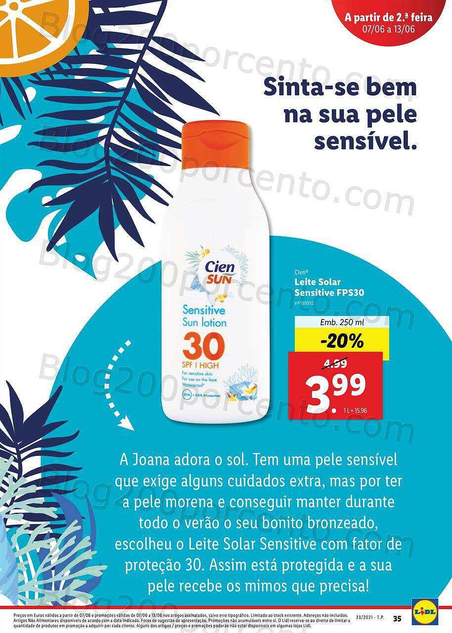 Lidl Especial Sol Praia Verão