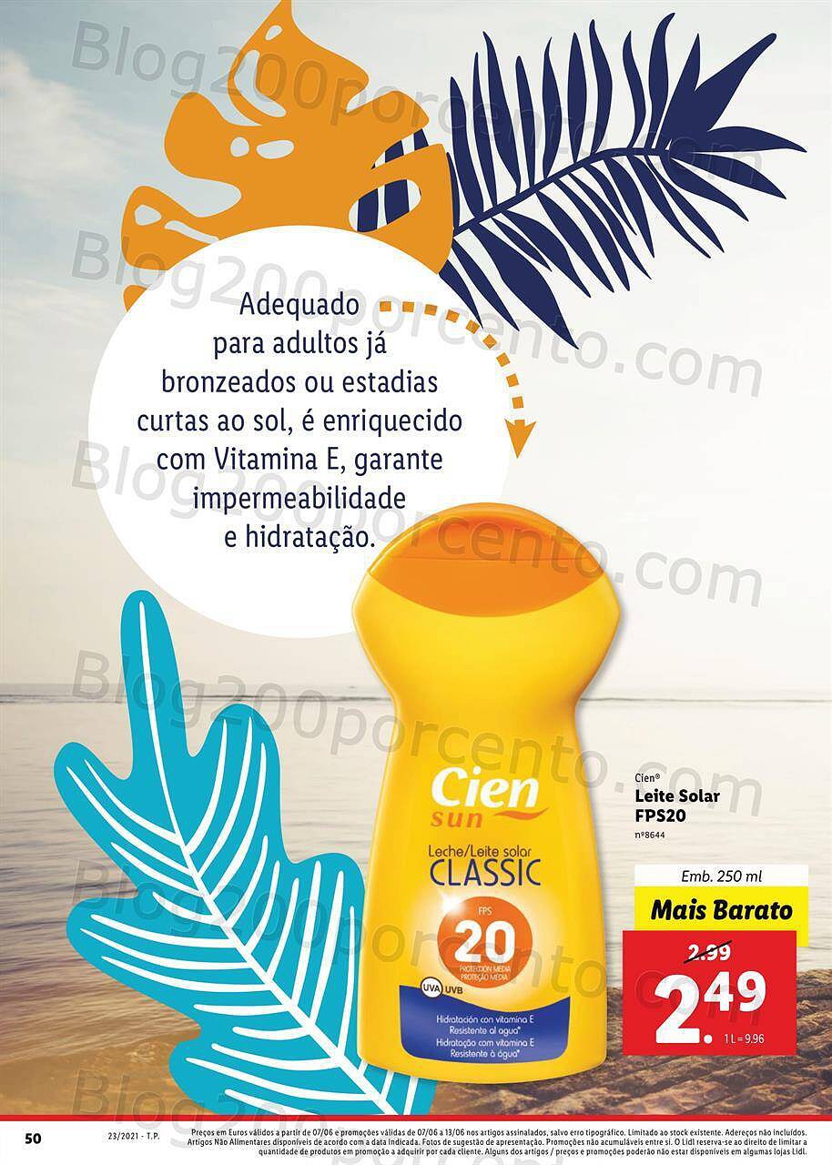 Lidl Especial Sol Praia Verão