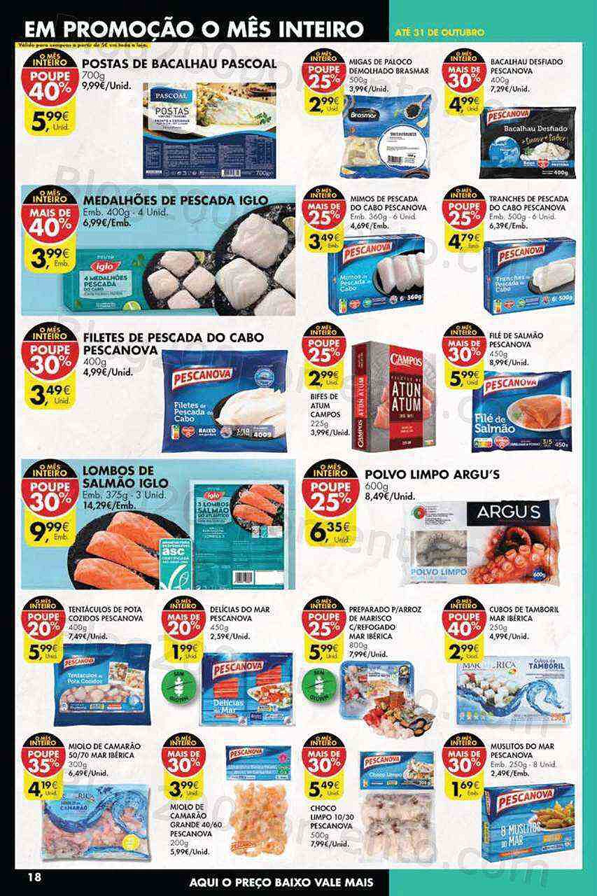 Antevisão Folheto Pingo Doce Promoções de 19 a 25 outubro