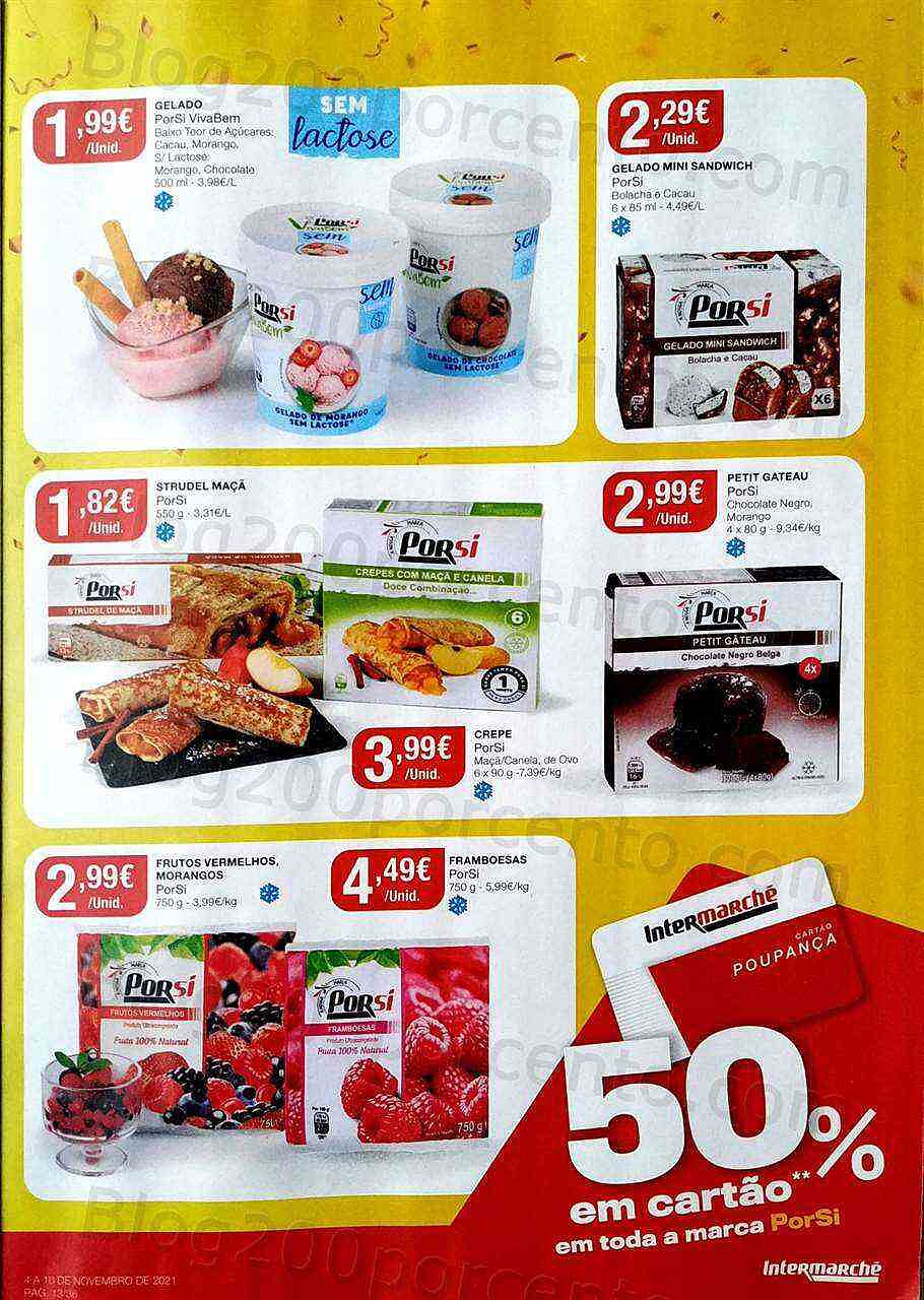 Antevisão Folheto INTERMARCHÉ Especial Porsi 50% em tudo - 4 a 10 novembro