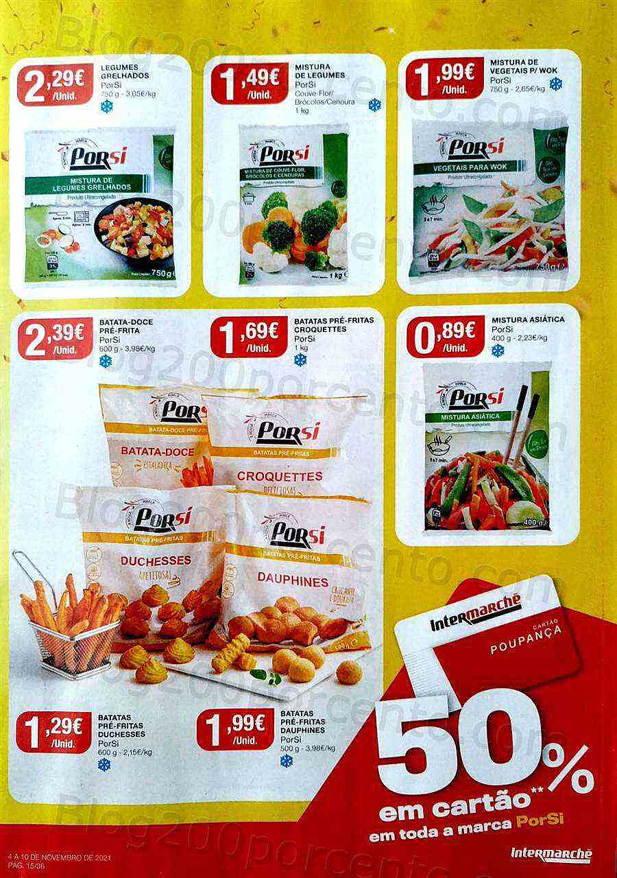 Antevisão Folheto INTERMARCHÉ Especial Porsi 50% em tudo - 4 a 10 novembro