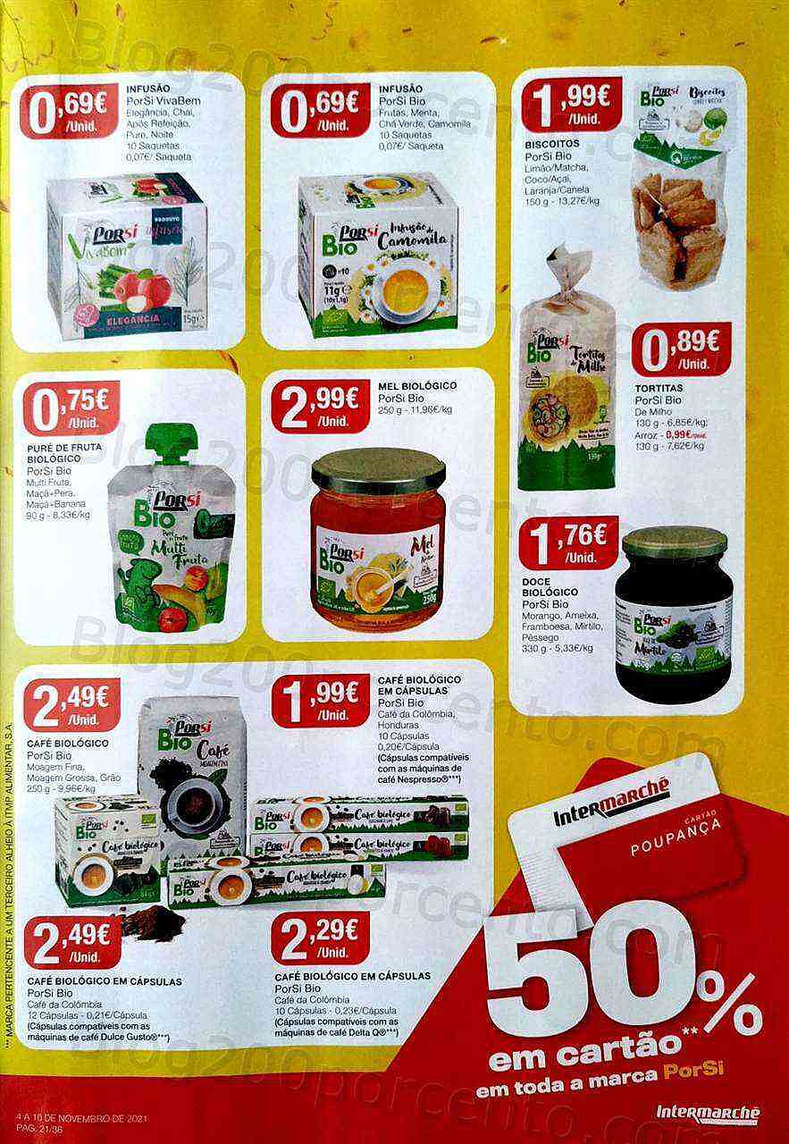 Antevisão Folheto INTERMARCHÉ Especial Porsi 50% em tudo - 4 a 10 novembro
