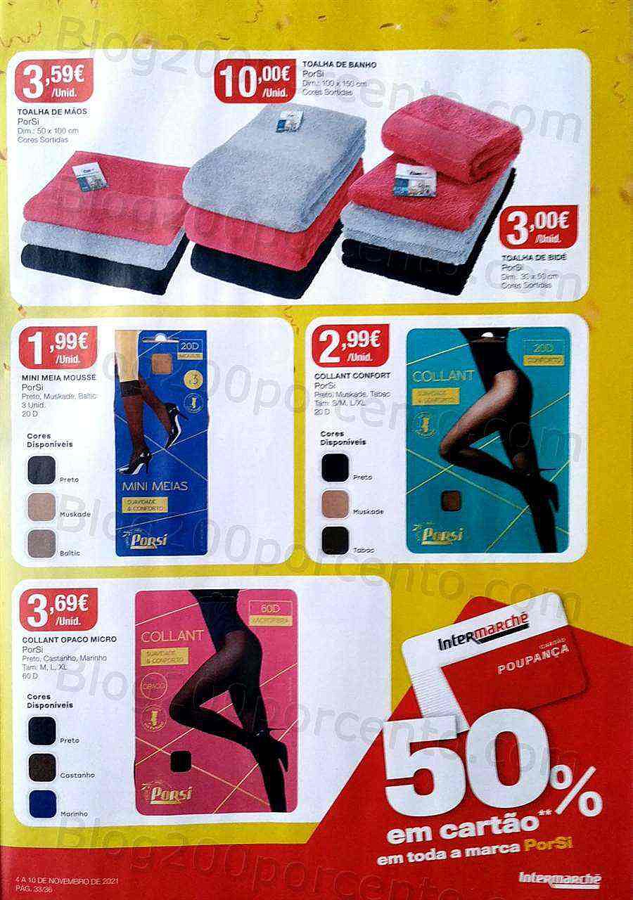 Antevisão Folheto INTERMARCHÉ Especial Porsi 50% em tudo - 4 a 10 novembro