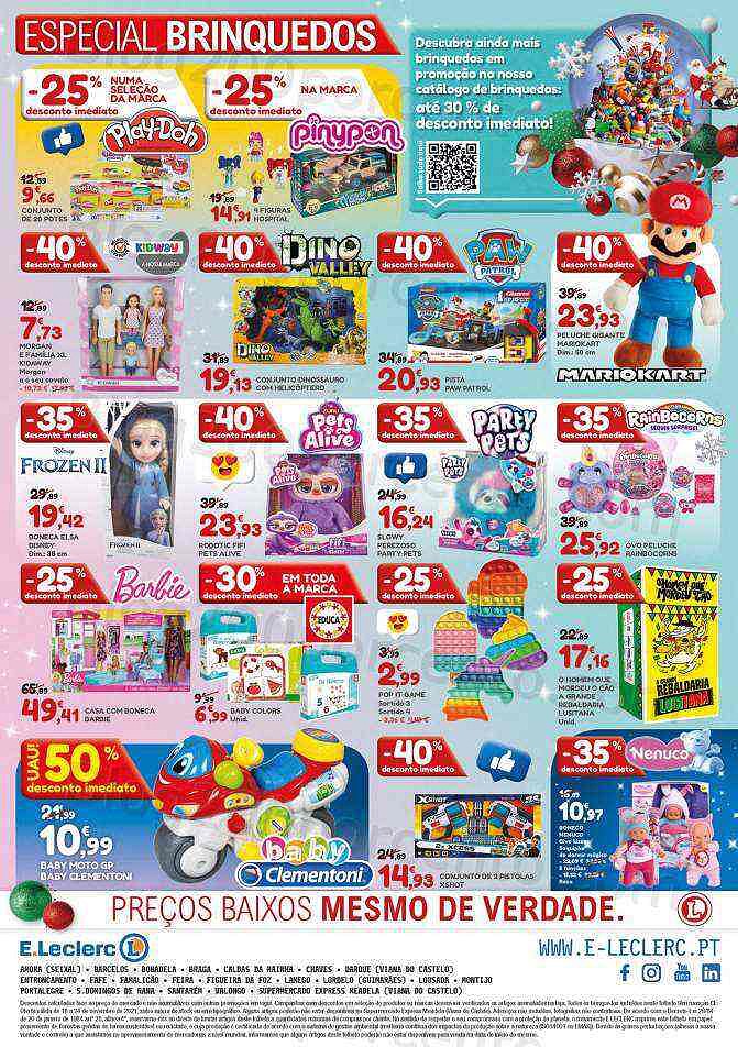 Antevisão Folheto E-LECLERC Promoções de 18 a 24 novembro