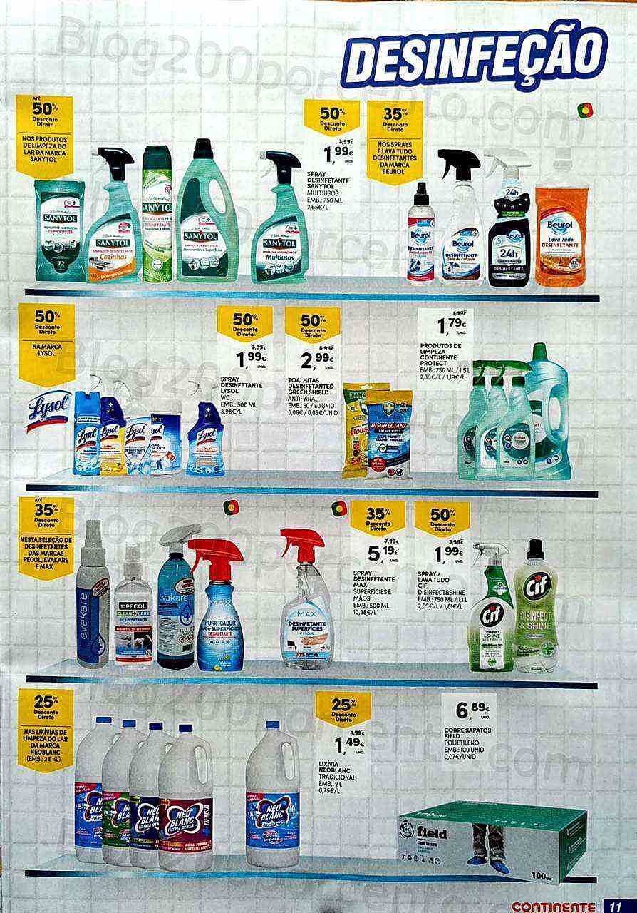 Antevisão Folheto CONTINENTE Limpeza 26 outubro a 7 novembro
