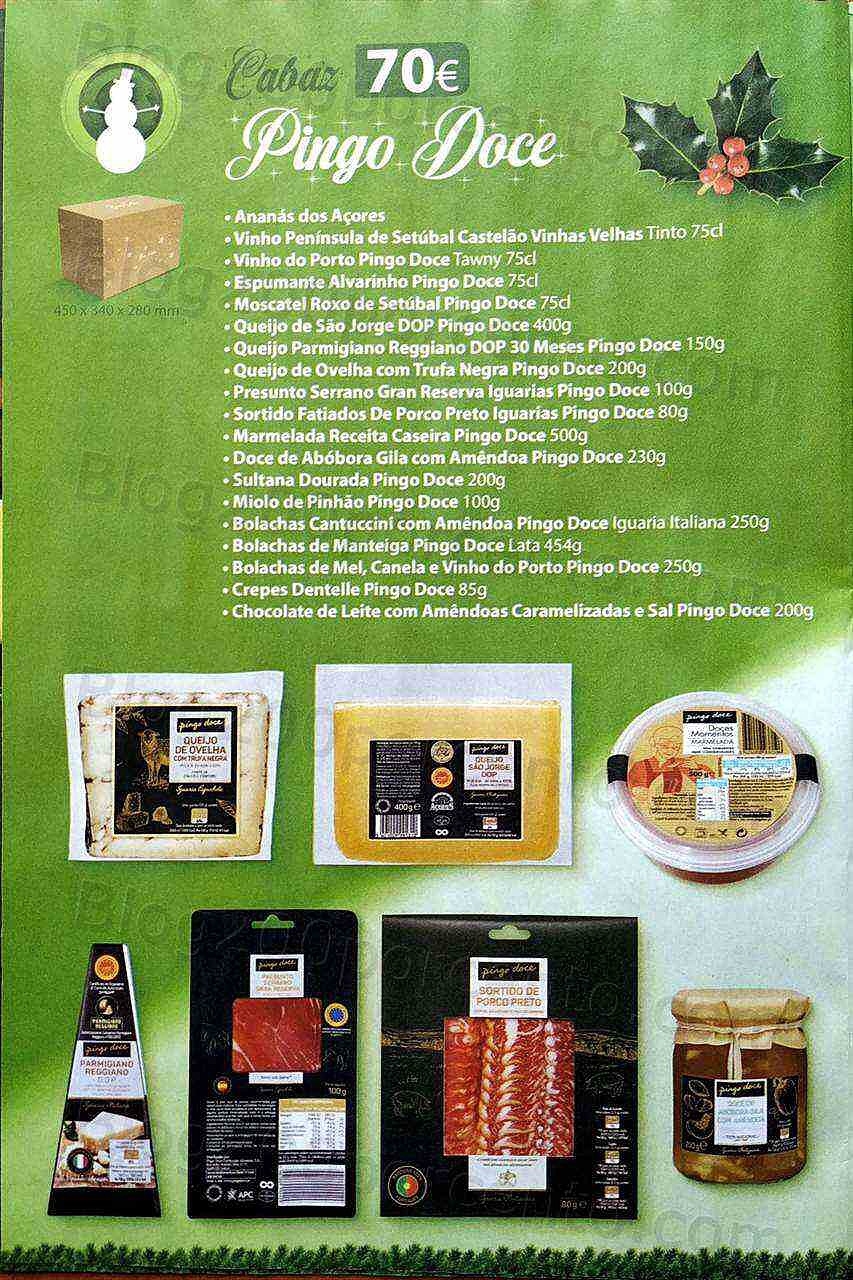 Antevisão Folheto PINGO DOCE Cabazes de Natal Promoções de 1 novembro a 30 dezembro