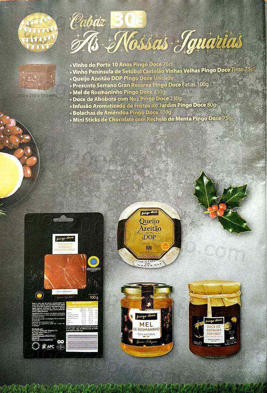 Antevisão Folheto PINGO DOCE Cabazes de Natal Promoções de 1 novembro a 30 dezembro
