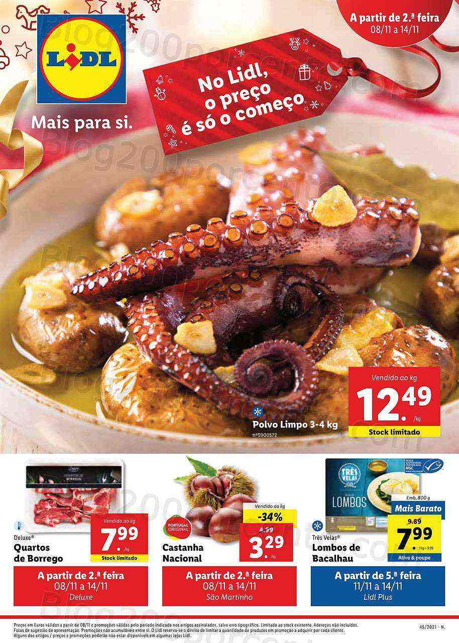 Antevisão Folheto LIDL Promoções de 8 a 14 novembro digital