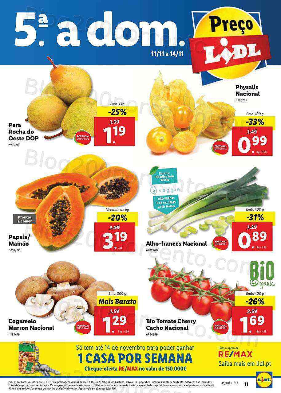 Antevisão Folheto LIDL Promoções de 8 a 14 novembro digital