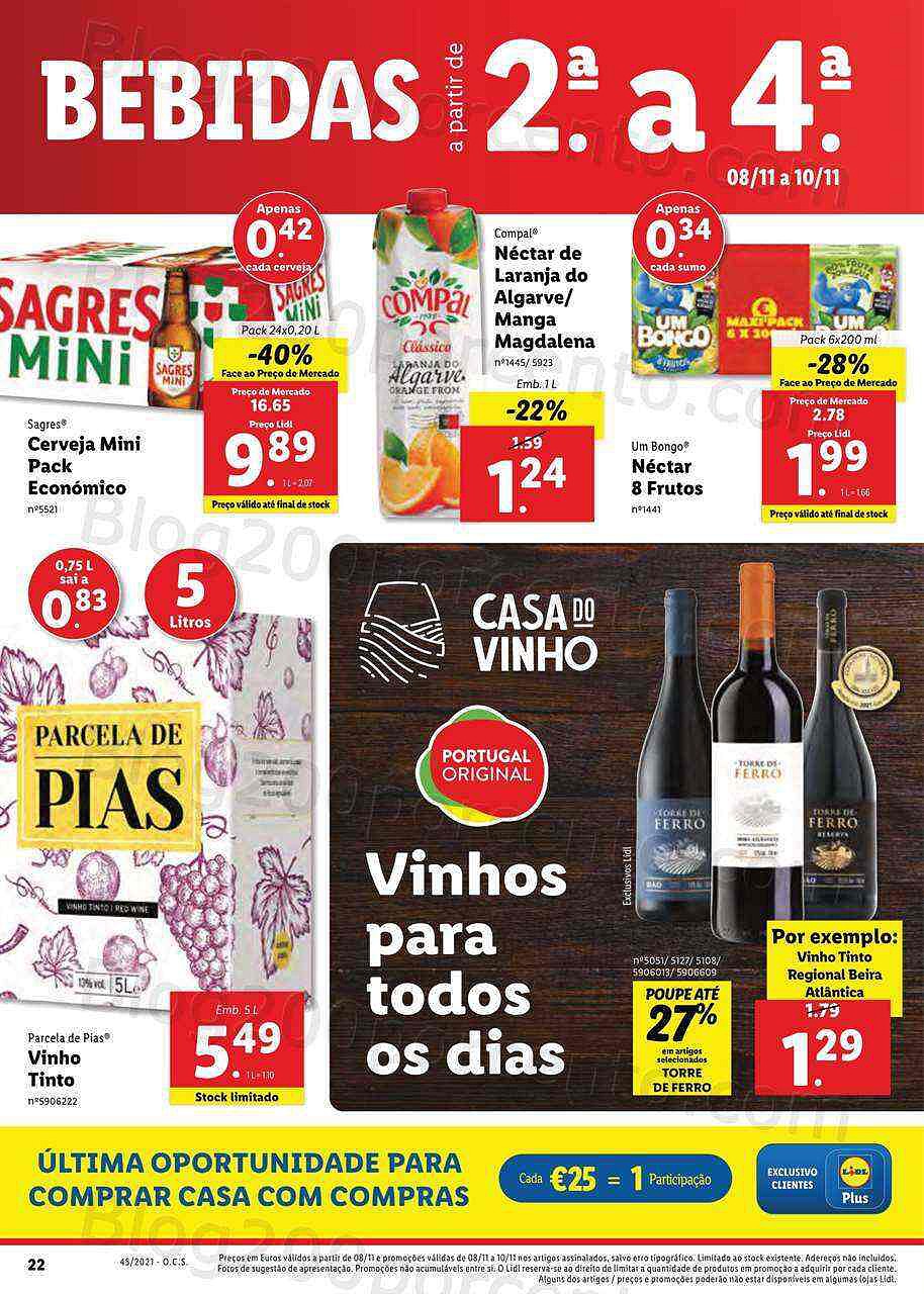 Antevisão Folheto LIDL Promoções de 8 a 14 novembro digital