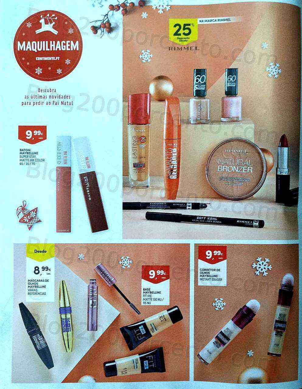 Antevisão Folheto CONTINENTE Beleza Natal 9 novembro a 12 dezembro