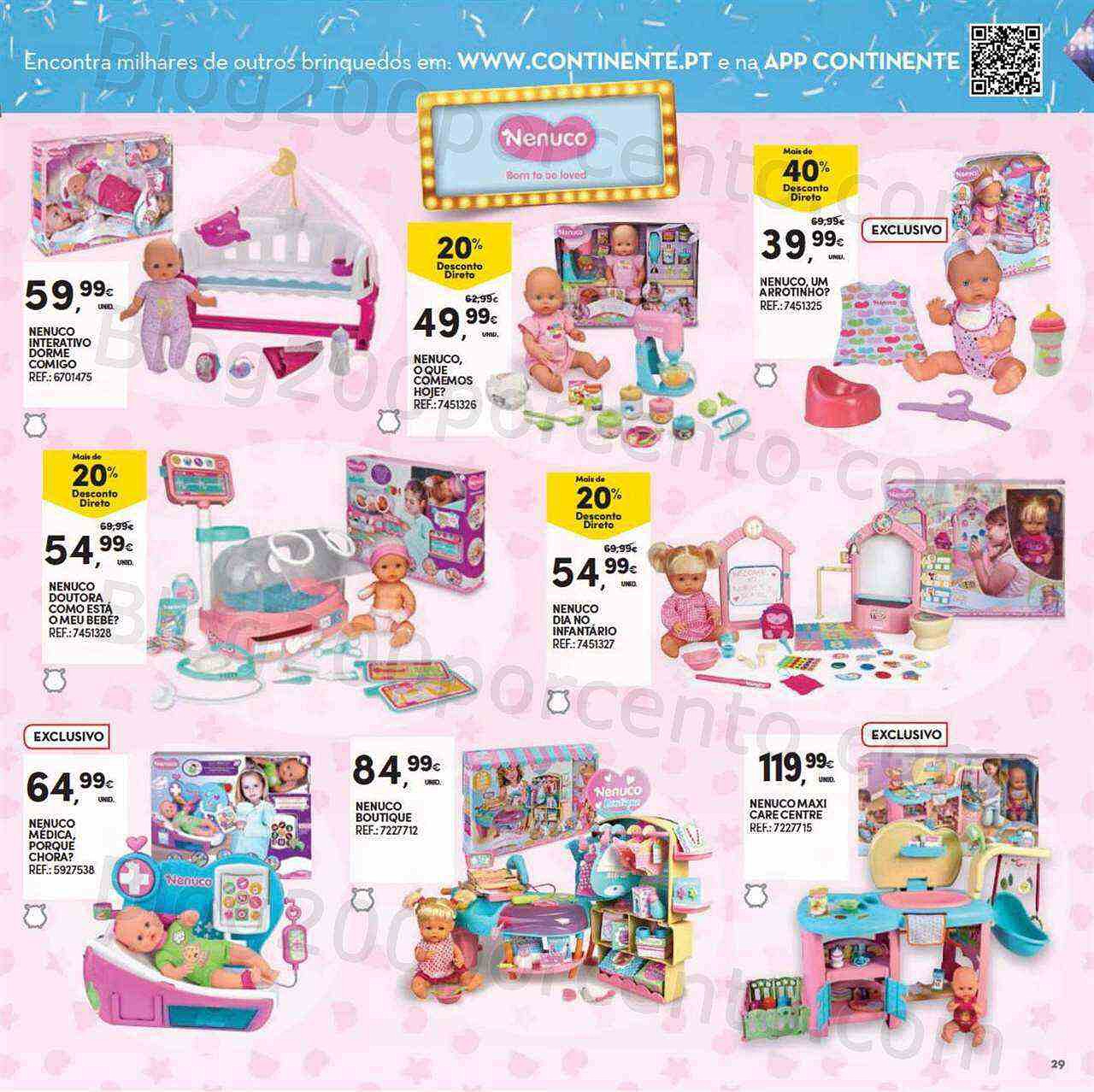 Antevisão Folheto CONTINENTE Brinquedos Natal Promoções de 9 novembro a 12 dezembro