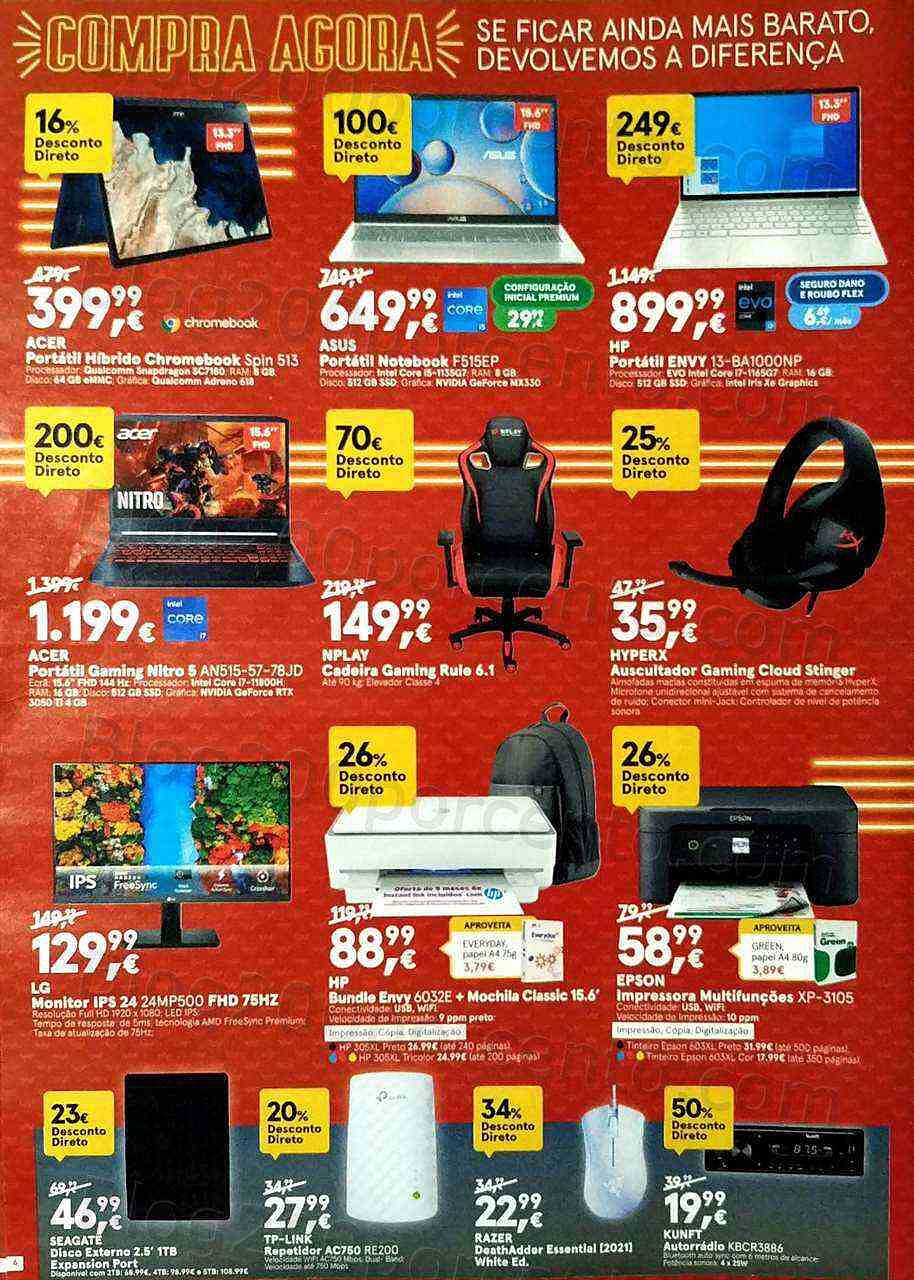 Antevisão Folheto WORTEN Black Friday Promoções de 3 a 10 novembro