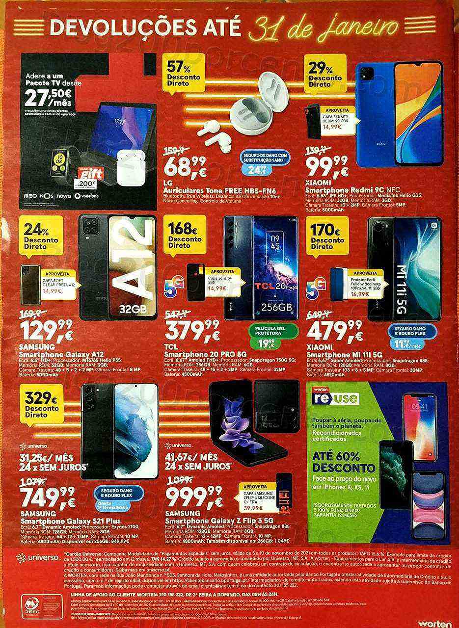 Antevisão Folheto WORTEN Black Friday Promoções de 3 a 10 novembro