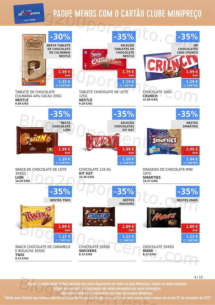 Antevisão Folheto Clube MINIPREÇO 4 a 10 novembro