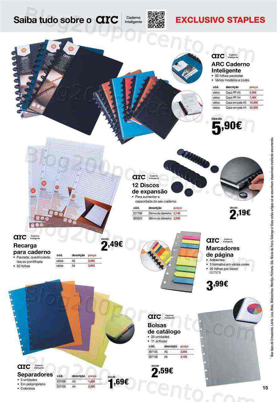 Staples agendas 8 novembro a 31 janeiro