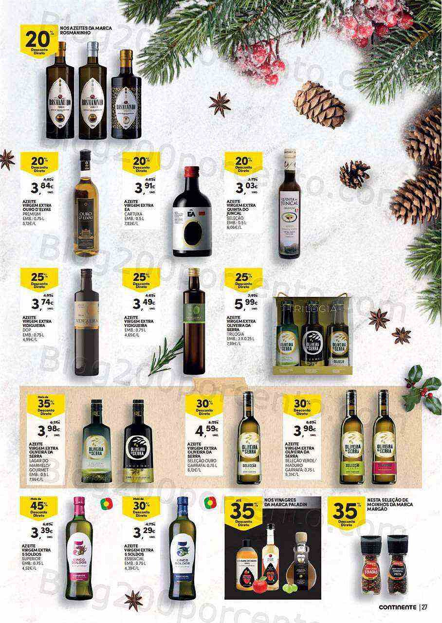 Antevisão Folheto CONTINENTE Natal Alimentar Promoções de 16 novembro a 24 dezembro