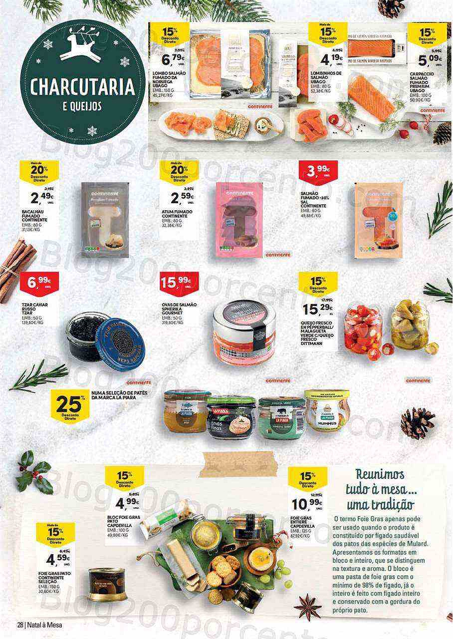 Antevisão Folheto CONTINENTE Natal Alimentar Promoções de 16 novembro a 24 dezembro