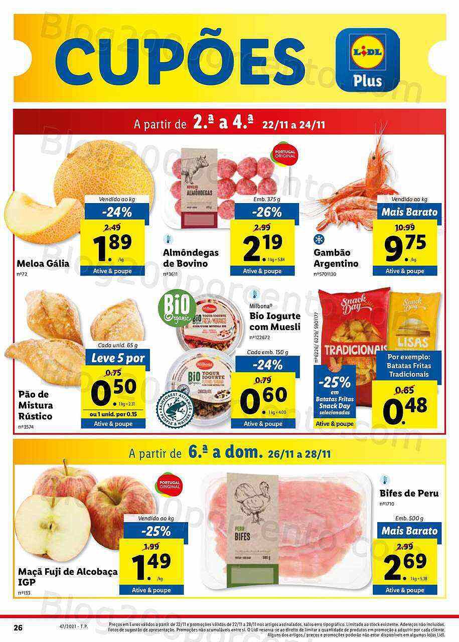 Antevisão Folheto LIDL Digital 22 a 28 novembro