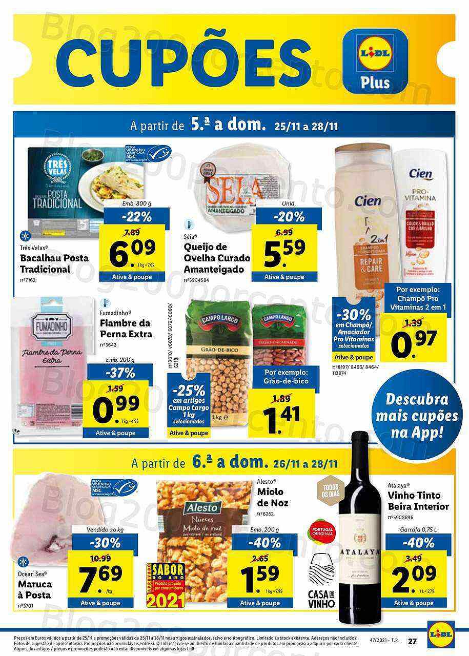 Antevisão Folheto LIDL Digital 22 a 28 novembro