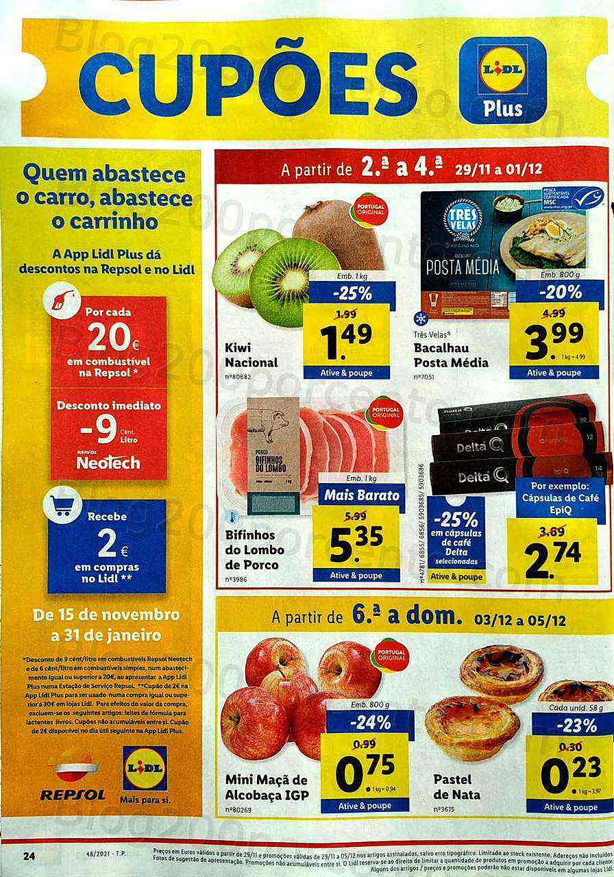 Lidl 29 novembro a 5 dezembro