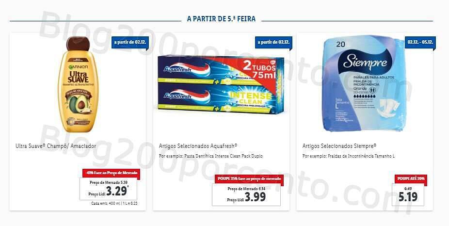 Lidl 29 novembro a 5 dezembro