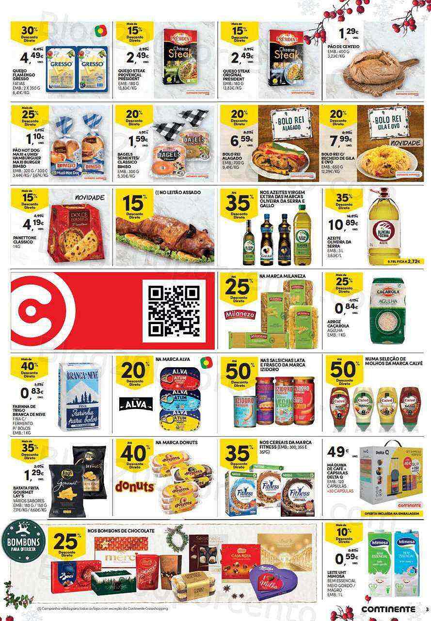 Folheto CONTINENTE Fim de Semana 3 a 6 dezembro