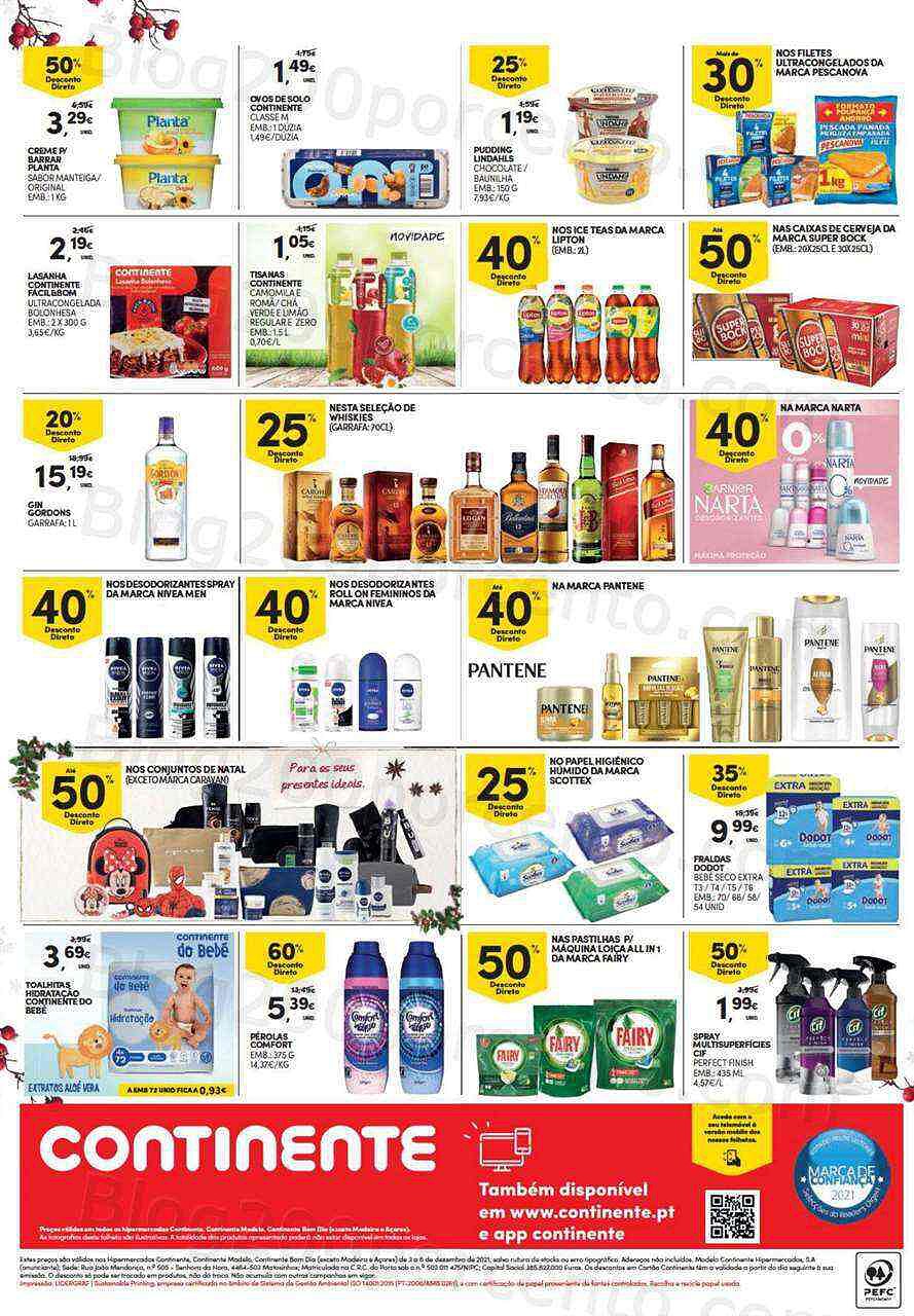 Folheto CONTINENTE Fim de Semana 3 a 6 dezembro