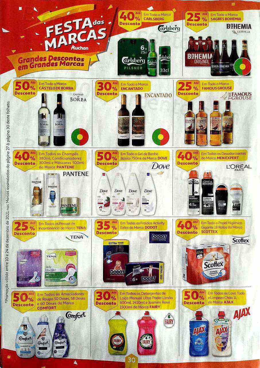 Antevisão Folheto Auchan Natal Promoções de 10 a 24 dezembro