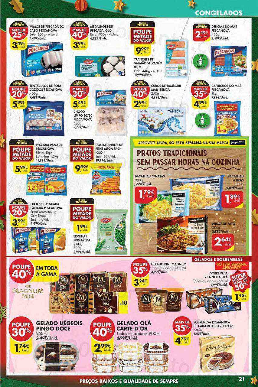 Antevisão Folheto PINGO DOCE Promoções de 21 a 27 dezembro