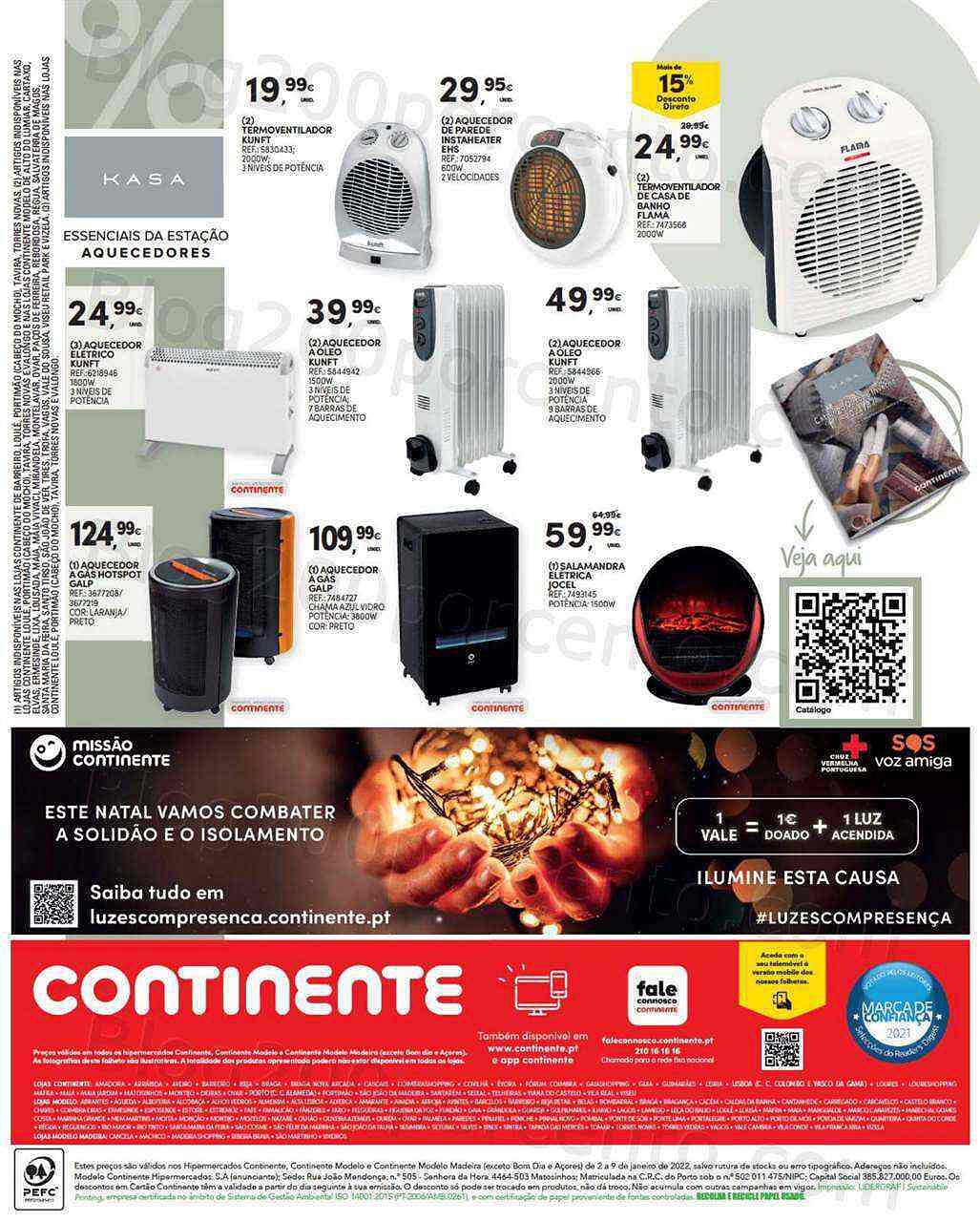 Continente Aquecimento