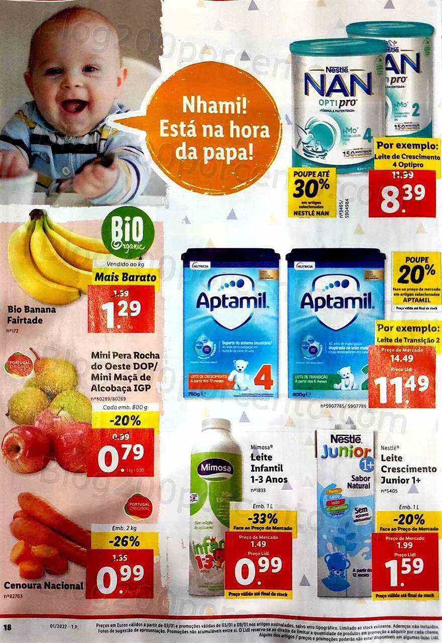 Antevisão Folheto Lidl Feira Bebé 3 a 9 janeiro