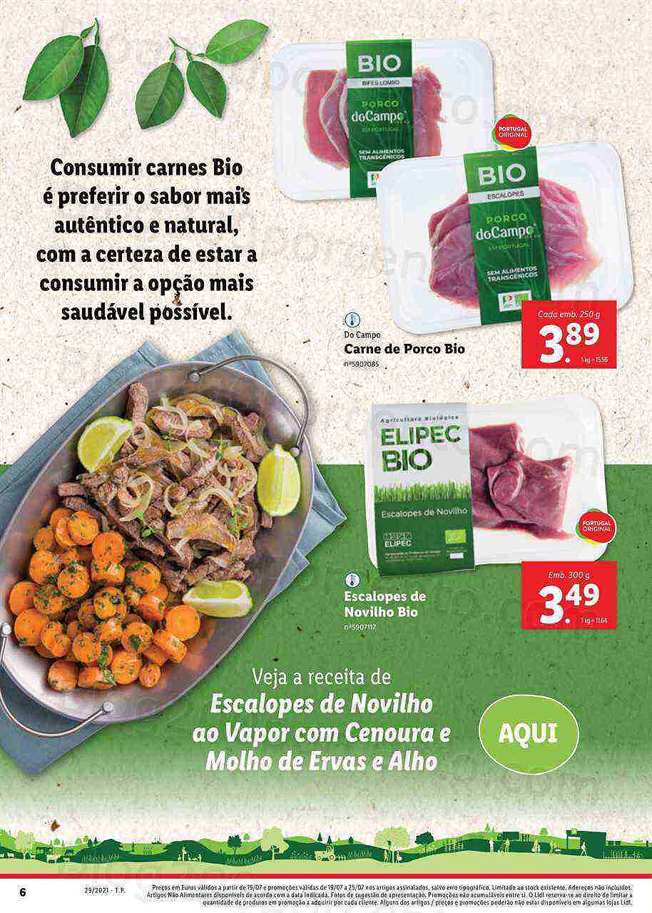 Extra LIDL Folheto Bio 19 a 25 julho