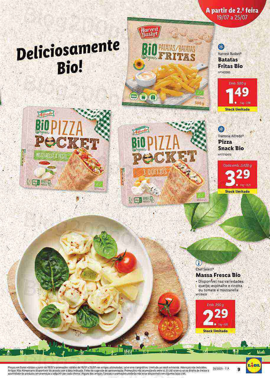 Extra LIDL Folheto Bio 19 a 25 julho
