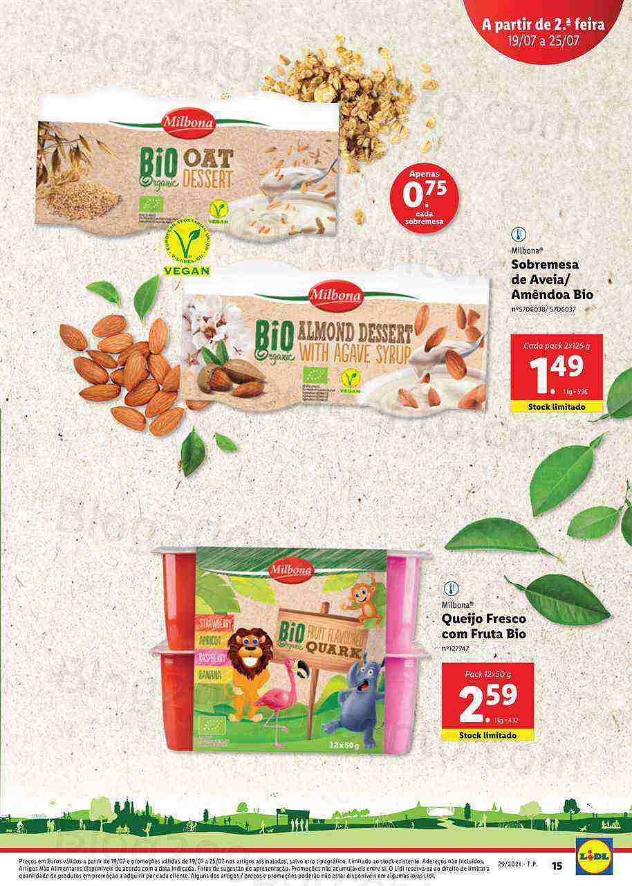 Extra LIDL Folheto Bio 19 a 25 julho