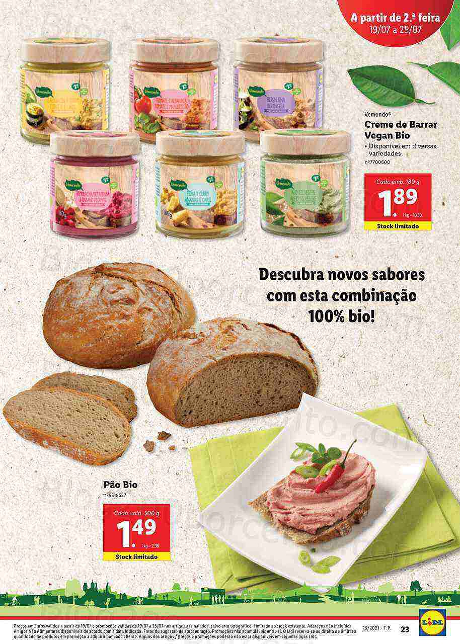 Extra LIDL Folheto Bio 19 a 25 julho