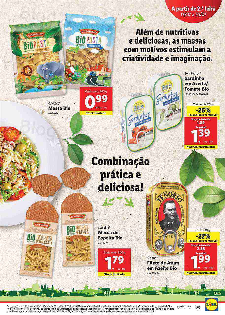 Extra LIDL Folheto Bio 19 a 25 julho
