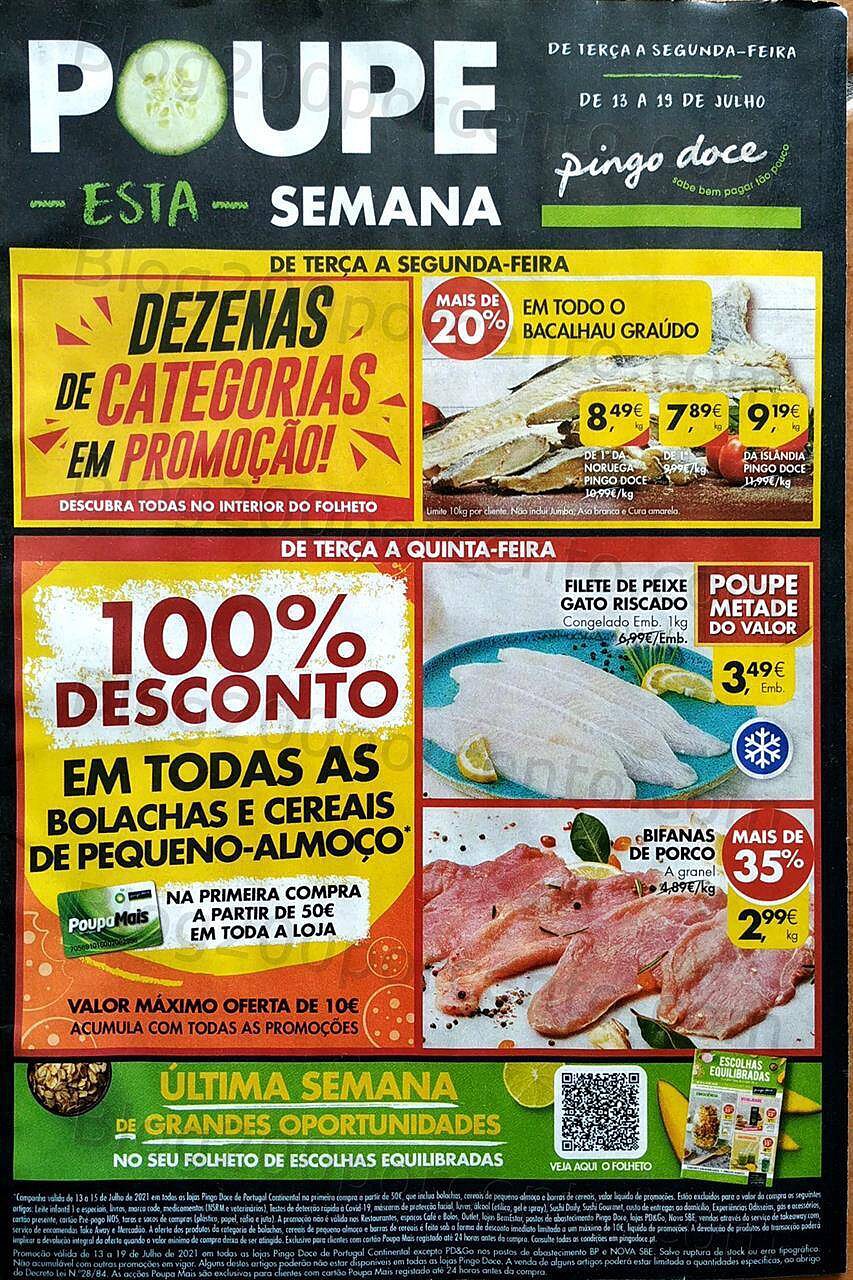 Antevisão Folheto PINGO DOCE Promoções de 13 a 19 julho