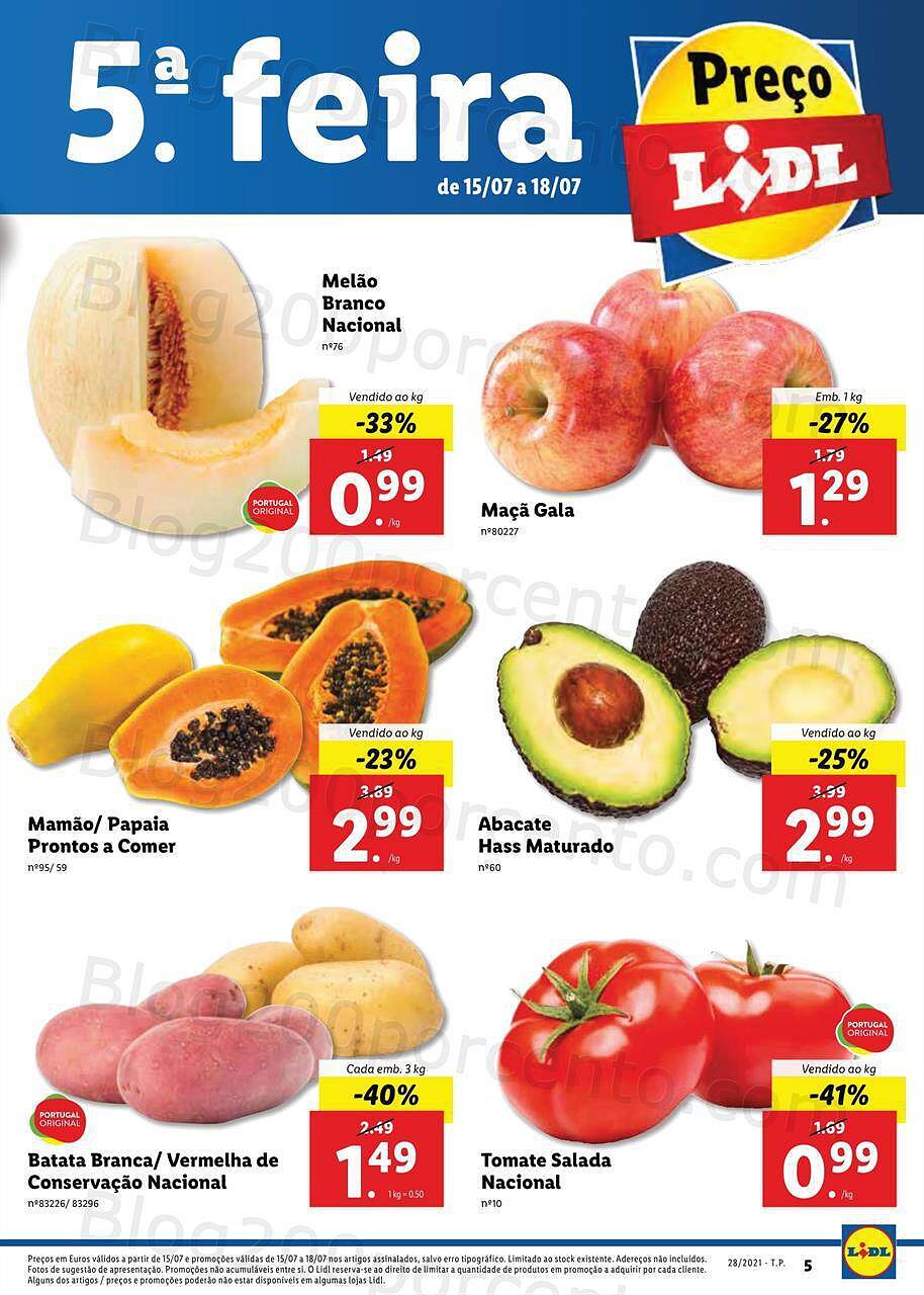 Antevisão Foheto LIDL 12 a 18 julho