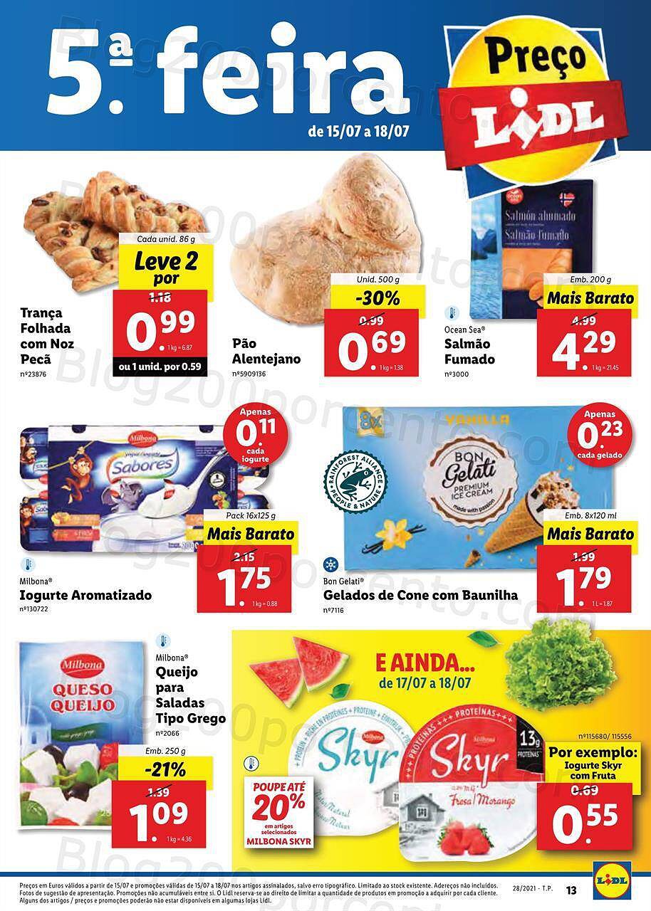 Antevisão Foheto LIDL 12 a 18 julho