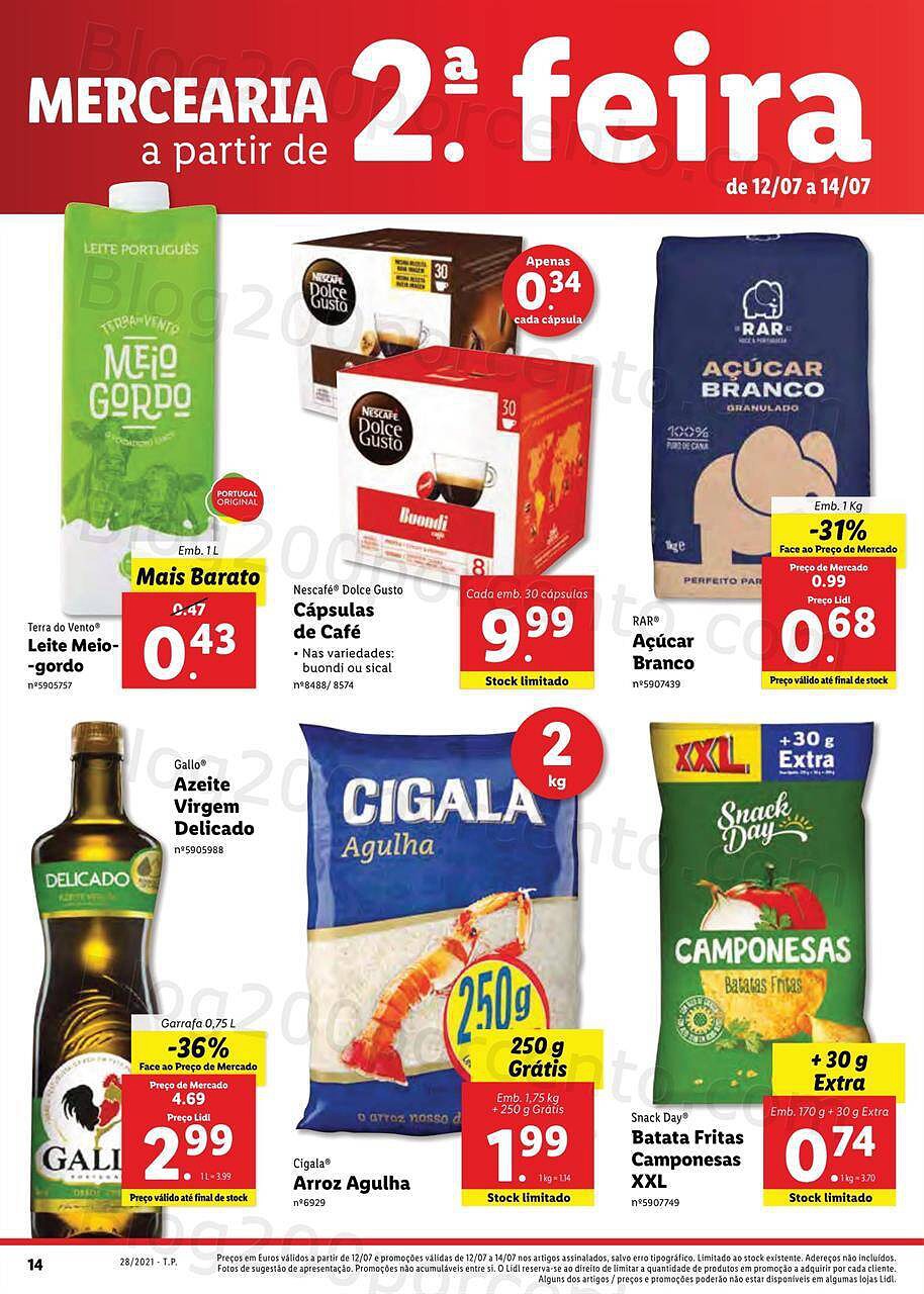 Antevisão Foheto LIDL 12 a 18 julho