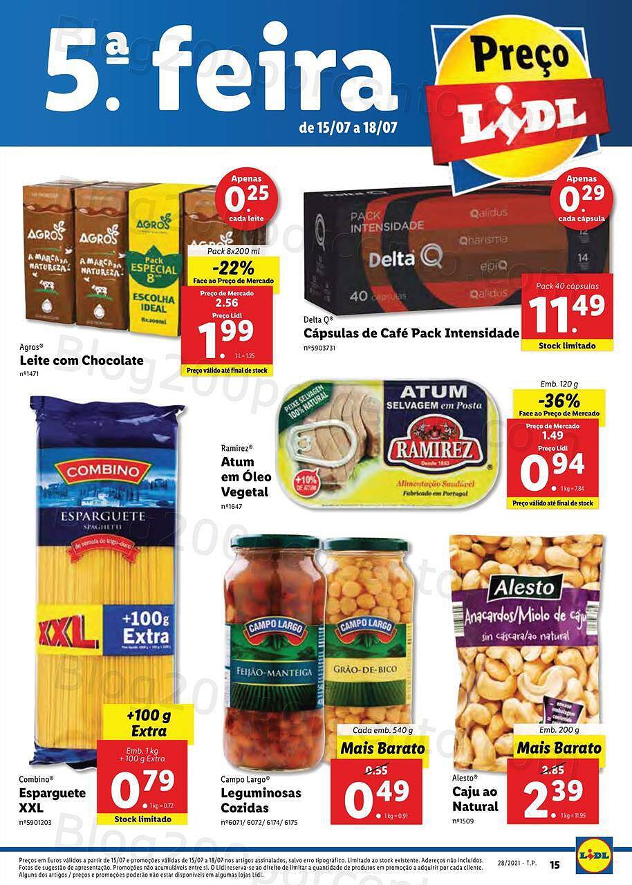 Antevisão Foheto LIDL 12 a 18 julho