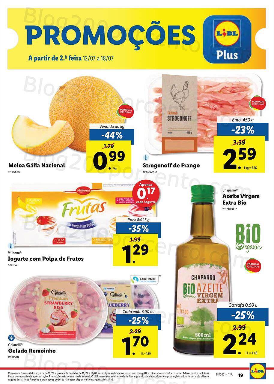 Antevisão Foheto LIDL 12 a 18 julho