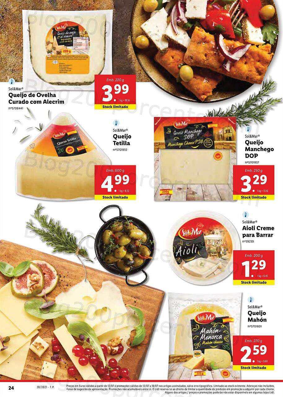Antevisão Foheto LIDL 12 a 18 julho