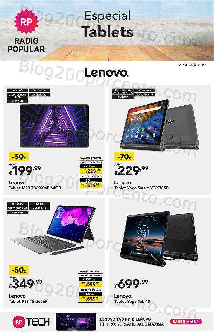 Radio Popular Especial Tablets 22 a 31 julho