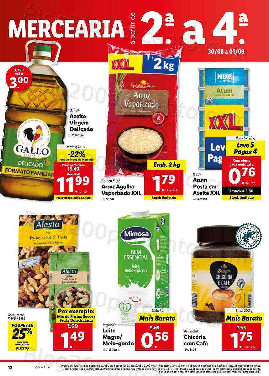 Antevisão Folheto LIDL 30 agosto a 5 setembro