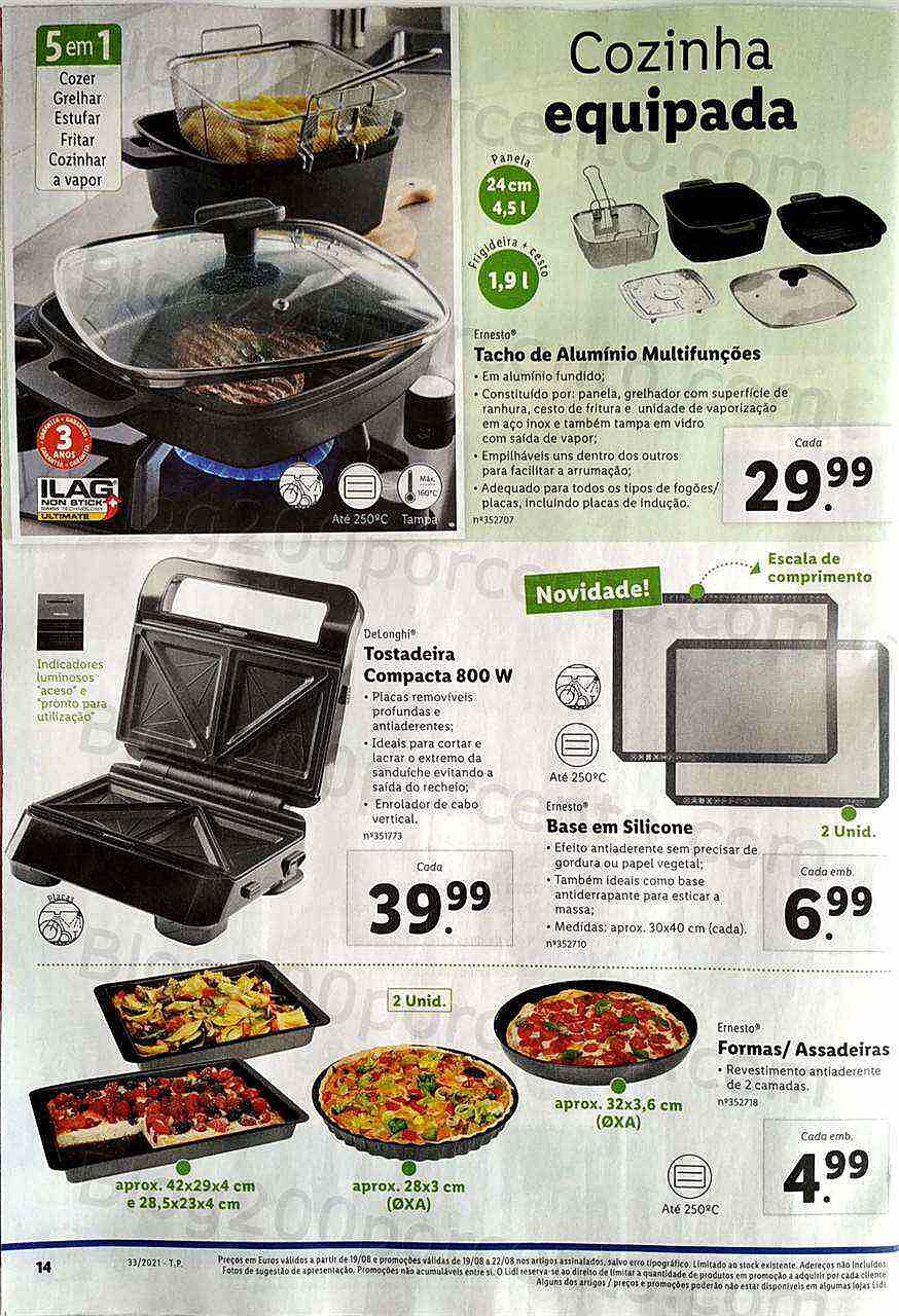 Antevisão Folheto Lidl  Promoções de 16 a 22 agosto
