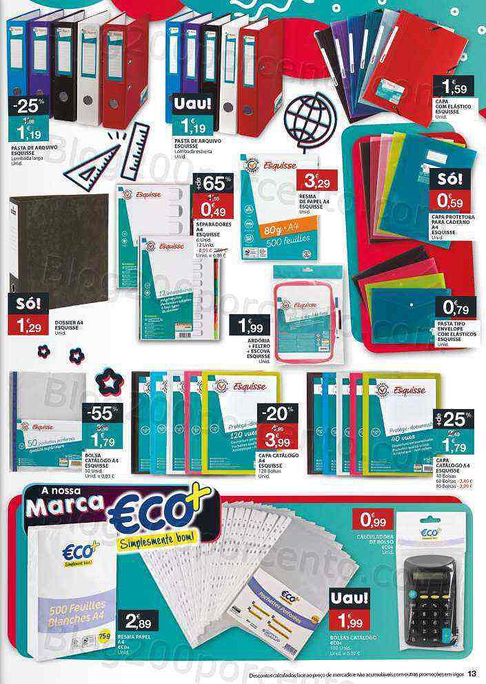 Antevisão Folheto E-LECLERC Regresso às Aulas 17 agosto a 12 setembro