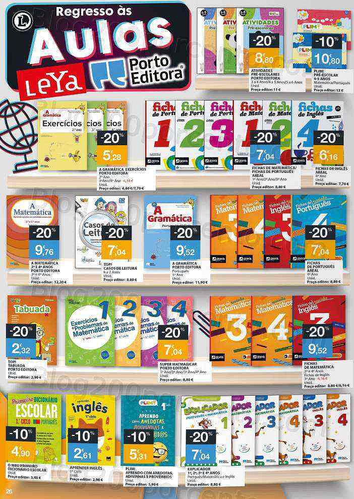 Antevisão Folheto E-LECLERC Regresso às Aulas 17 agosto a 12 setembro