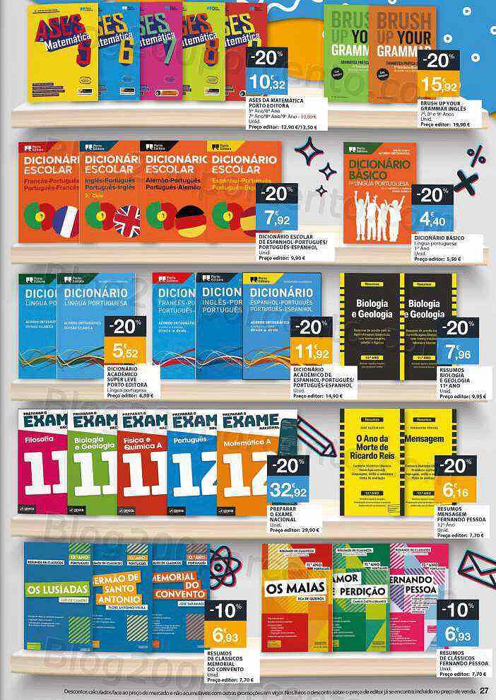 Antevisão Folheto E-LECLERC Regresso às Aulas 17 agosto a 12 setembro